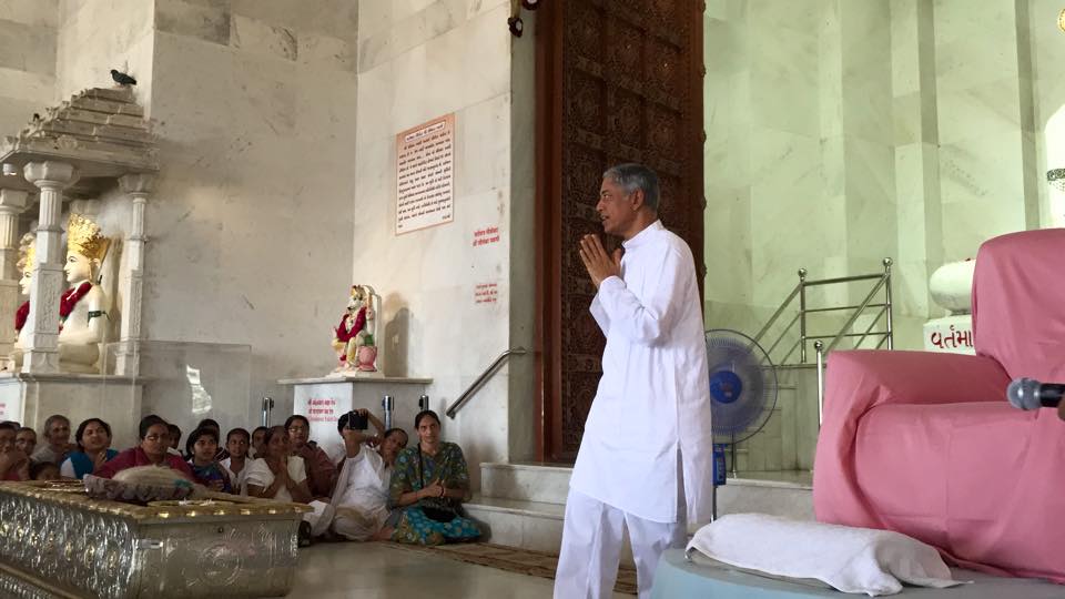 Pujyashree In The Mandir